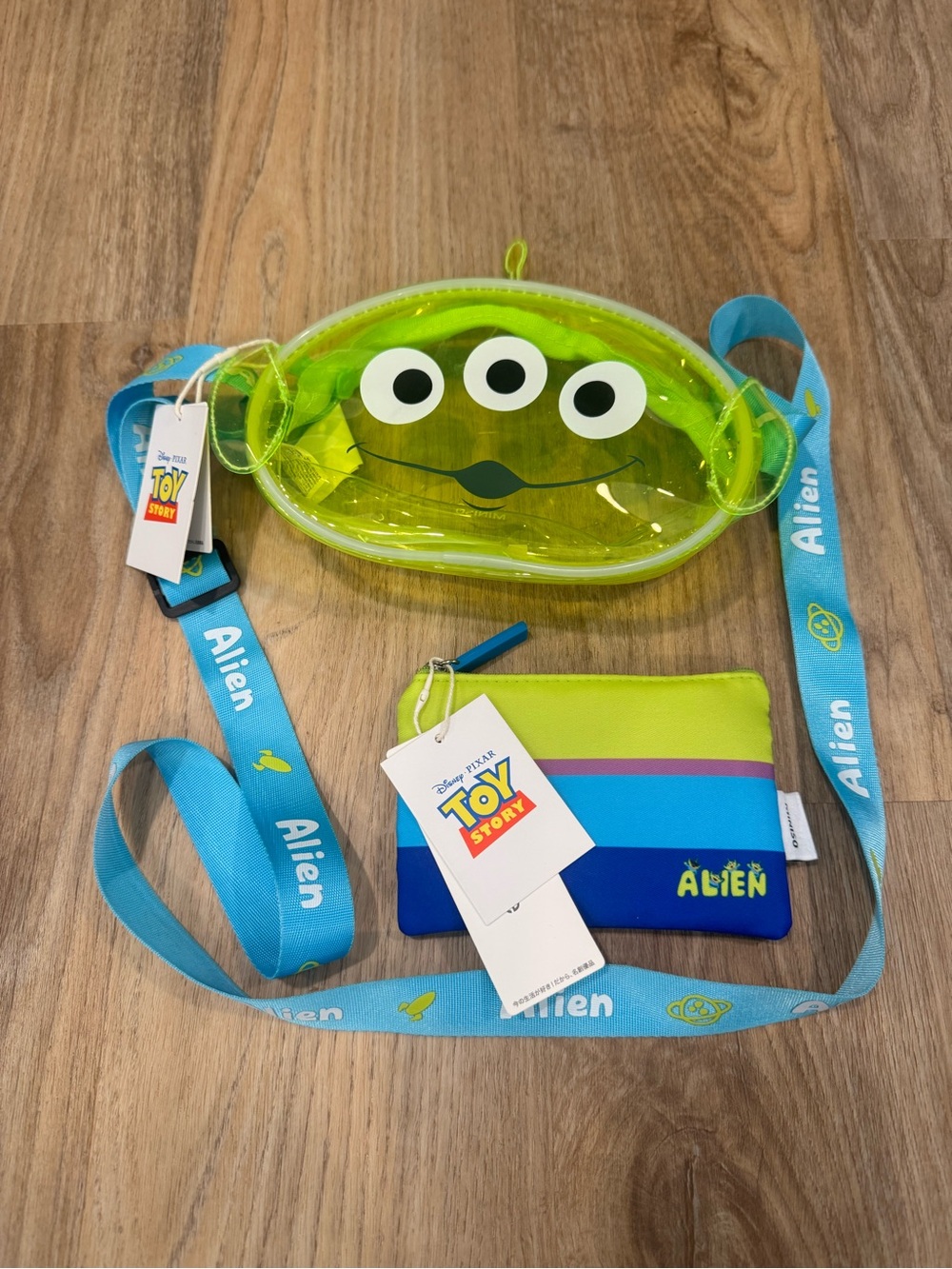 Toy Story Alien Disney Crossbody Bag and Coin Pouch - Green & Blue